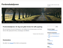 Tablet Screenshot of fordonsbataljonen.com